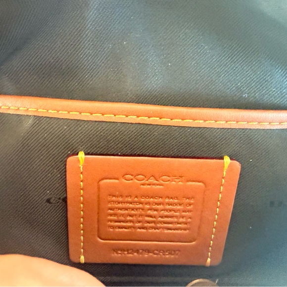 Coach Black Pebble Leather Belt Bag - Picture 6 of 7